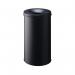 Durable Fire Extinguishing Metal Waste Bin TUV Certified 60L Black 330701 DB98858