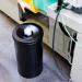 Durable Fire Extinguishing Metal Waste Bin TUV Certified 60L Black 330701 DB98858