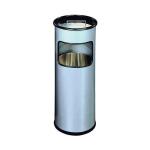 Durable Waste Bin Round 17 Litre with Round Ashtray 2 Litre 333023 DB98900