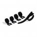 Durable CAVOLINE Cable Management Grip Tie Black (Pack of 5) 503601 DB99128