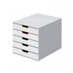 Durable VARICOLOR Desktop Organiser 5 Drawer Colour Coded Modular Storage A4+ 762527 DB99326