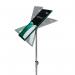 Deflecto Chrome Bevelled Floor Sign Holder A3 DE790645 DF02209