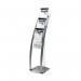 Deflecto Six Pocket Literature Floor Stand A4 Silver DE693145 DF02731