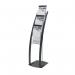 Deflecto Six Pocket Literature Floor Stand A4 Black 693104 DF02732