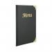 Securit Basic Range Menu Book Cover with 4 Fixed Double-sided A5 Inserts Black MC-BRA5-BL DF24899