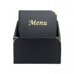 Securit Basic Range Menu Book Cover Box Set Fixed A4 Inserts (Pack of 10) MC-BOX-BRA4-BL DF28402