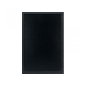 Securit Woody Chalkboard with Chalk Marker and Mounting Kit 400x15x600mm Black WBW-BL-40-60 DF49479