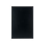 Securit Woody Chalkboard with Chalk Marker and Mounting Kit 400x15x600mm Black WBW-BL-40-60 DF49479
