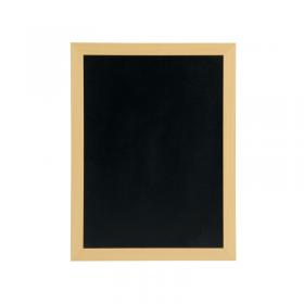 Securit Woody Chalkboard with White Chalk Marker and Mounting Kit 300x10x400mm Teak WBW-TE-30-40 DF49488