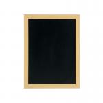 Securit Woody Chalkboard with White Chalk Marker and Mounting Kit 300x10x400mm Teak WBW-TE-30-40 DF49488