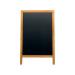 Securit Duplo Double-sided Pavement Chalkboard with Lacquered Teak Frame 570x68x895mm SBDW-TE-85 DF49568