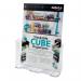 This picture features a clear Deflecto DL Literature Holder designed for A4-sized materials. The top of the holder is slightly angled for easy visibility and has a curved cut-out for easy access to contents. This holder is made of durable plastic and has a sleek, professional appearance.