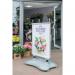 Deflecto A1 Water Based Pavement Display Board with Snap Frame Silver PPA100S DF90560