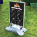 Deflecto A1 Water Based Pavement Display Board with Snap Frame Silver PPA100S DF90560