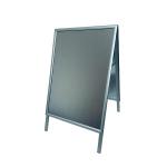 Deflecto A1 Pavement Display Board with Snap Frame Aluminium Silver PPA110S DF90561