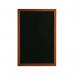 Deflecto Wall Mounted Chalkboard 300x400mm Teak WCB-30-40-TE DF91448