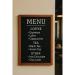 Deflecto Wall Mounted Chalkboard 300x400mm Teak WCB-30-40-TE DF91448