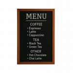 Deflecto Wall Mounted Chalkboard 400x600mm Teak WCB-40-60-TE DF91449