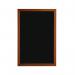 Deflecto Wall Mounted Chalkboard 400x600mm Teak WCB-40-60-TE DF91449