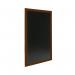 Deflecto Wall Mounted Chalkboard 400x600mm Teak WCB-40-60-TE DF91449