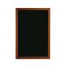 Deflecto Wall Mounted Chalkboard 600x800mm Teak WCB-60-80-TE DF91450