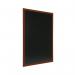 Deflecto Wall Mounted Chalkboard 600x800mm Teak WCB-60-80-TE DF91450