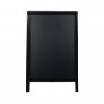 Deflecto Double Sided Pavement A Frame Chalkboard 850x545x560mm Black PACB-85-BLK DF91454