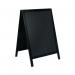 Deflecto Double Sided Pavement A Frame Chalkboard 850x545x560mm Black PACB-85-BLK DF91454