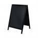 Deflecto Double Sided Pavement A Frame Chalkboard 850x545x560mm Black PACB-85-BLK DF91454