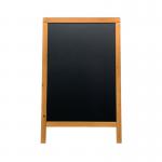 Deflecto Double Sided Pavement A Frame Chalkboard 850x545x440mm Teak PACB-85-TE DF91455