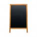 Deflecto Double Sided Pavement A Frame Chalkboard 850x545x440mm Teak PACB-85-TE DF91455