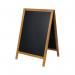 Deflecto Double Sided Pavement A Frame Chalkboard 850x545x440mm Teak PACB-85-TE DF91455