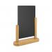 Deflecto Double Sided Large Countertop Chalkboard Information Display Teak TCB-LG-TE DF91466