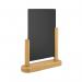 Deflecto Double Sided Medium Countertop Chalkboard Information Display Teak TCB-MED-TE DF91468