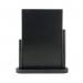Deflecto Double Sided Small Countertop Chalkboard Information Display Black TCB-SM-BLK DF91469
