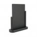 Deflecto Double Sided Small Countertop Chalkboard Information Display Black TCB-SM-BLK DF91469