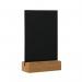 Deflecto Double Sided A4 Countertop Chalkboard Information Display Dark Oak (Pack of 4) TCB-A4-OAKX4 DF91471