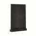 Deflecto Double Sided A4 Countertop Chalkboard Information Display Black (Pack of 4) TCB-A4-BLKX4 DF91472