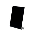 Deflecto Slanted Display Sign Acrylic A4 Portrait Black SSPA414-2 DF95738