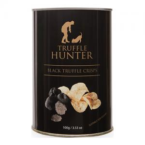 Truffle Hunter Black Truffle Crisps 100g Tin Pack of 12