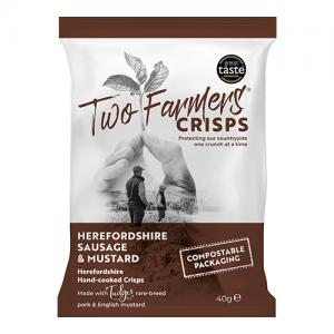 Two Farmers Herefordshire Sausage & Mustard 40g Pack of 24