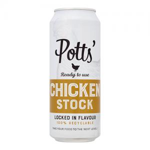 Potts Chicken Stock 100 Recyclable Can 500ml Pack of 8