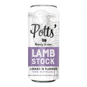 Potts Lamb Stock 100 Recyclable Can 500ml Pack of 8