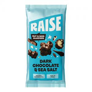 Raise Snacks Dark Chocolate and Sea Salt 35g Pack of 12