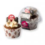 The Barking Bakery Vanilla Woofin with Vanilla Frosting 75g Pack of 6