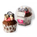 The Barking Bakery Vanilla Woofin with Pink Frosting 75g Pack of 6