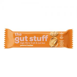 The Gut Stuff Peanut Butter High Fibre Fruit & Nut Bar 35g Pack of