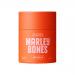 Six slim 90g packs sit in a neat row, each bearing Marleybones branding and a cheerful dog illustration. Clear windows reveal golden-brown soft-baked chews. Packaging uses bright green, white and orange accents with small icons and product text.
