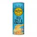 A teal snack bag of The Good Crisp Co Sea Salt & Vinegar stands upright against a plain background. The circular white logo appears near the top, bold navy text labels the flavor, and cartoon-style crisps, salt crystals and vinegar drops illustrate the front.