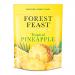 A clear resealable pouch displays bright golden dried pineapple chunks mingled with assorted nuts and seeds. A tropical-themed label shows pineapple illustrations and green palm leaves, bold product name and 120g weight. The mix looks colorful and textured.